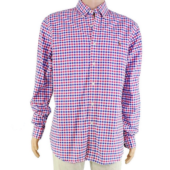 Ralph Lauren Other - Ralph Lauren button down shirt M red white blue
